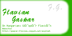 flavian gaspar business card